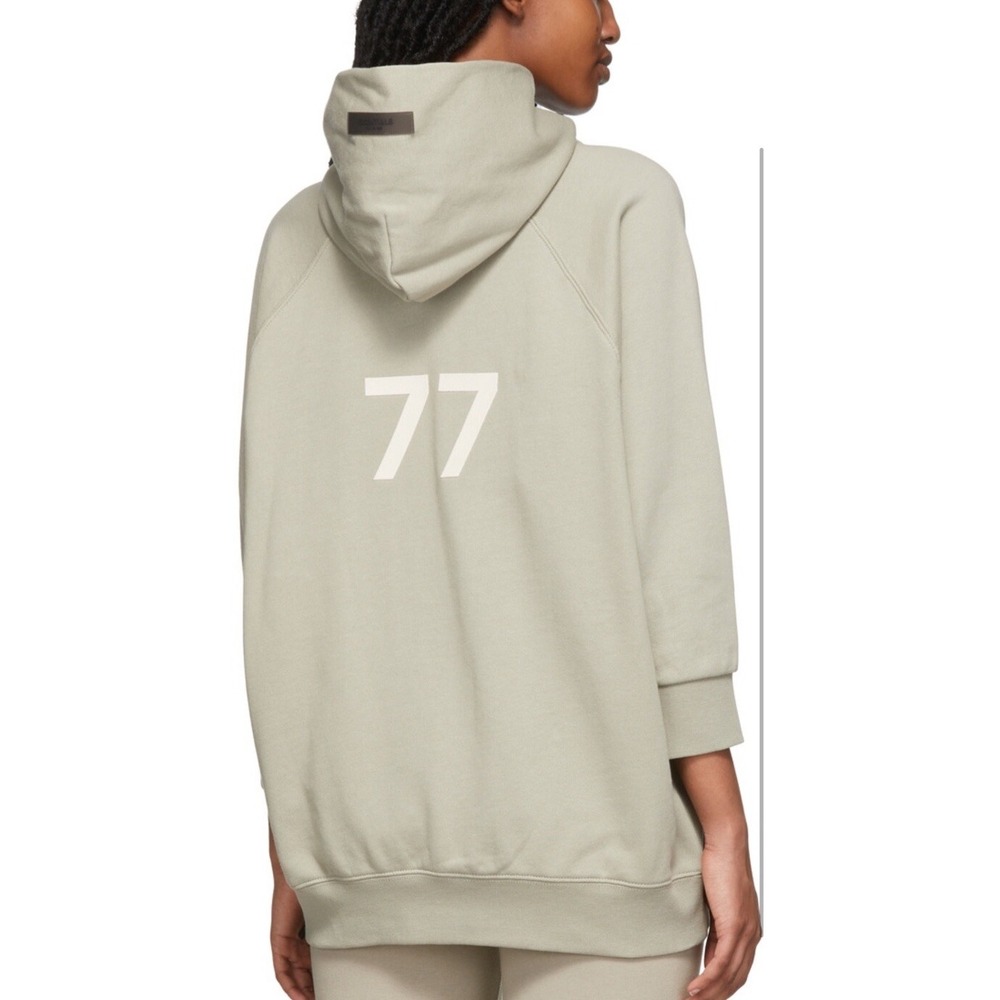 FOG Essentials Seafoam Three-Quarter Sleeve '1977' Hoodie Women's SZ Extra Small